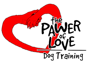the logo of the Pawer of Love dog training